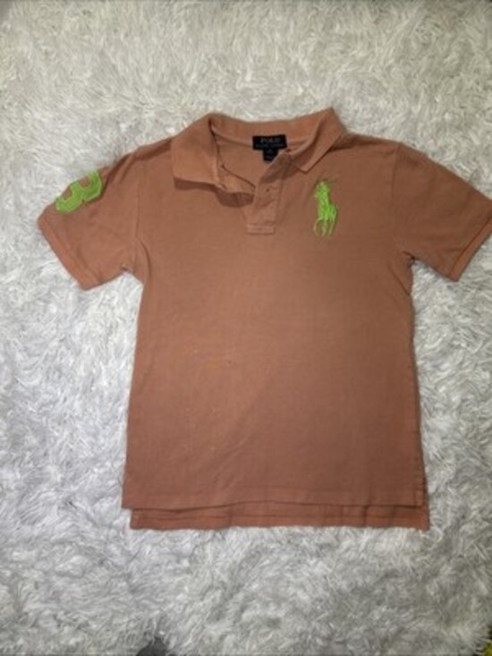 Polo Ralph Lauren 1/4 Zip Sweatshirt, 2Polo Big Pony,&button Up Youth Size 10/12 - Picture 8 of 16